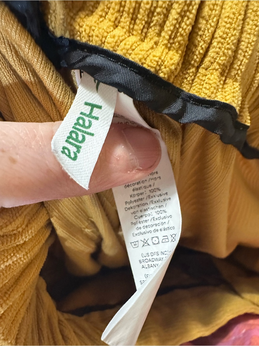 HALARA Amber Gold Cropped Corduroy Pants - Picture 7 of 7